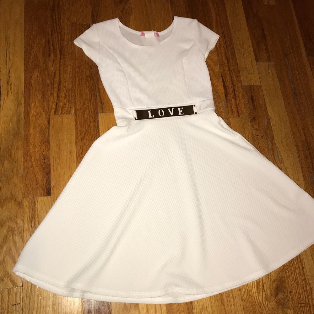 White dress for girls.
